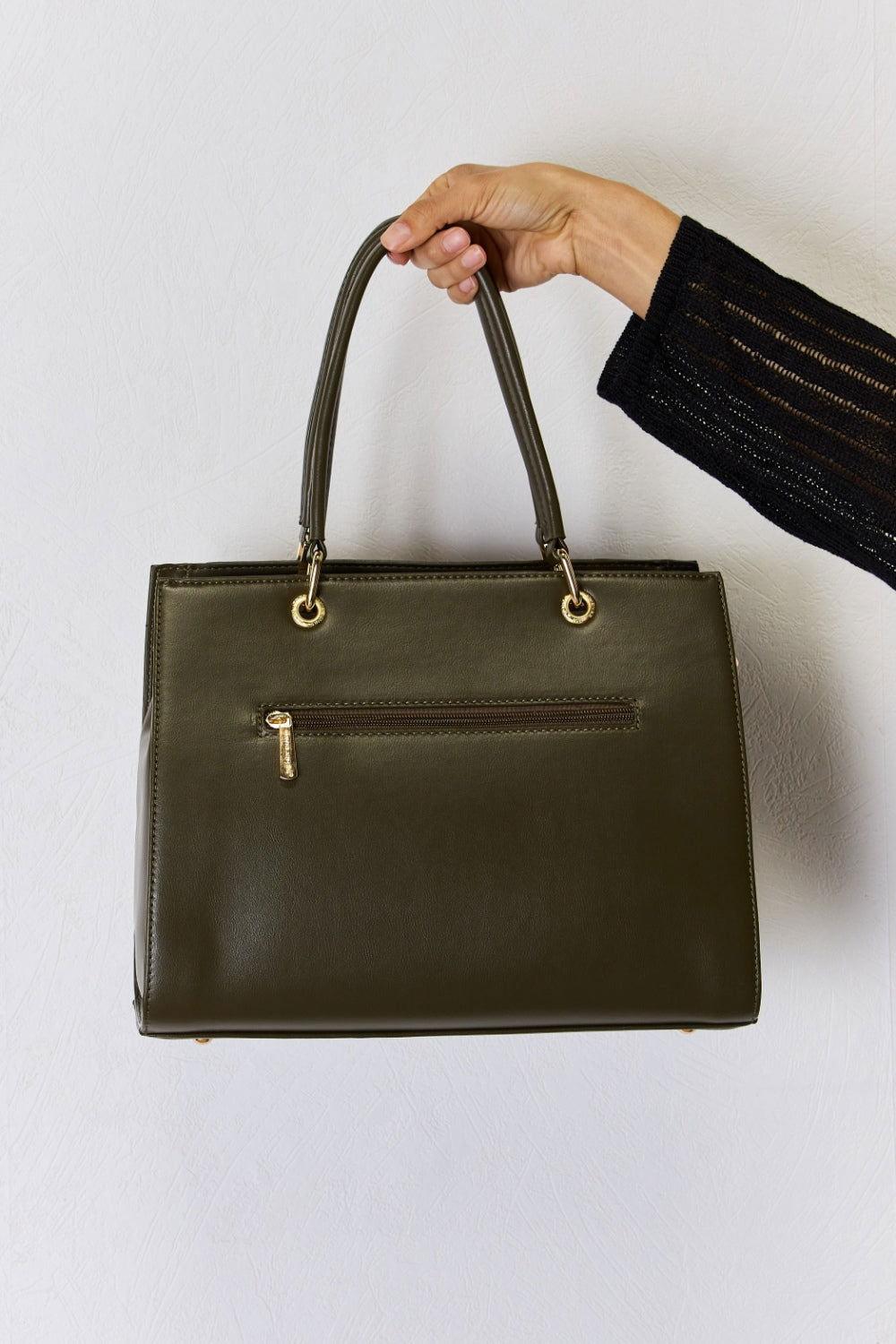 David Jones Texture PU Leather Handbag - Clothes For Her Online Store