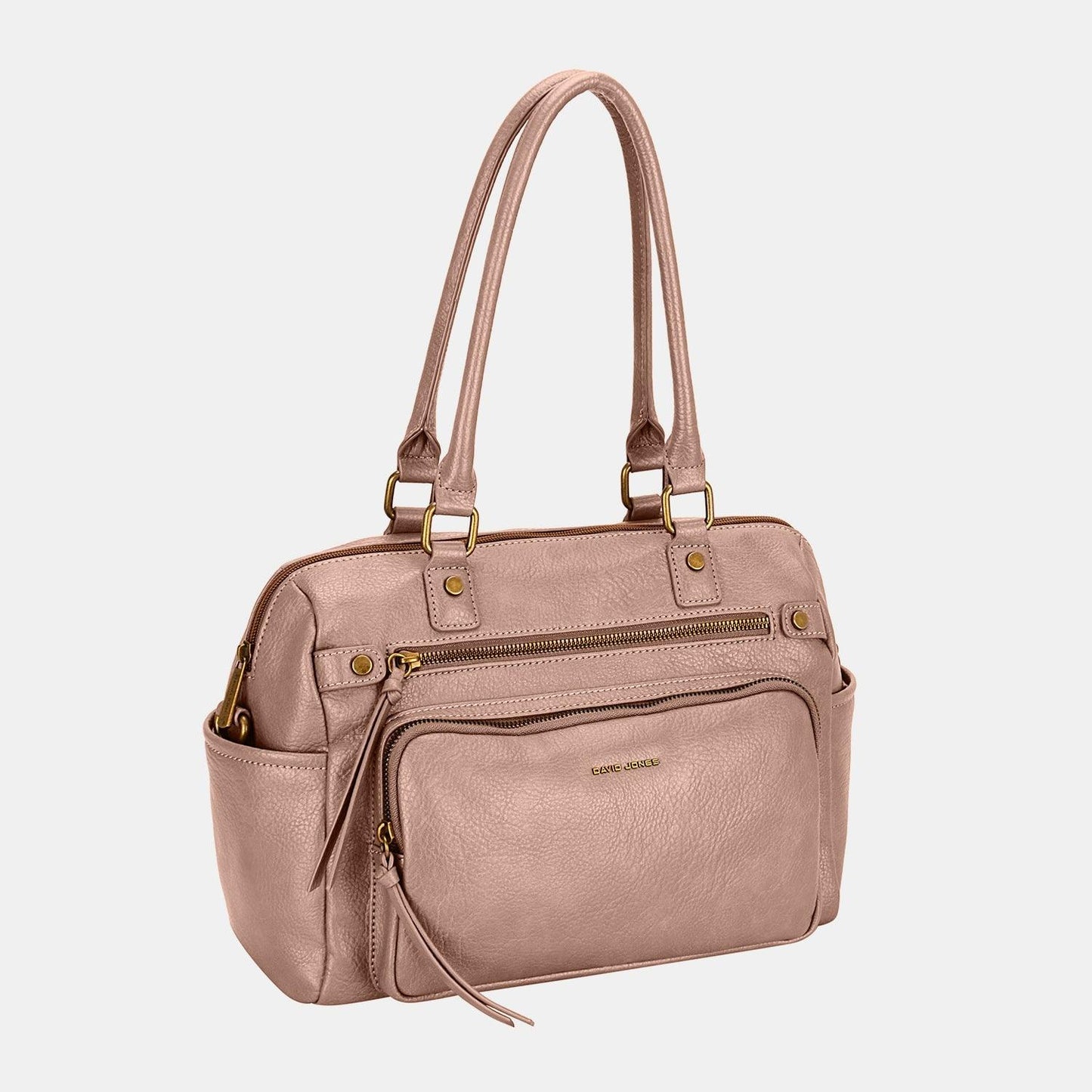 David Jones Zipper PU Leather Handbag - Clothes For Her Online Store