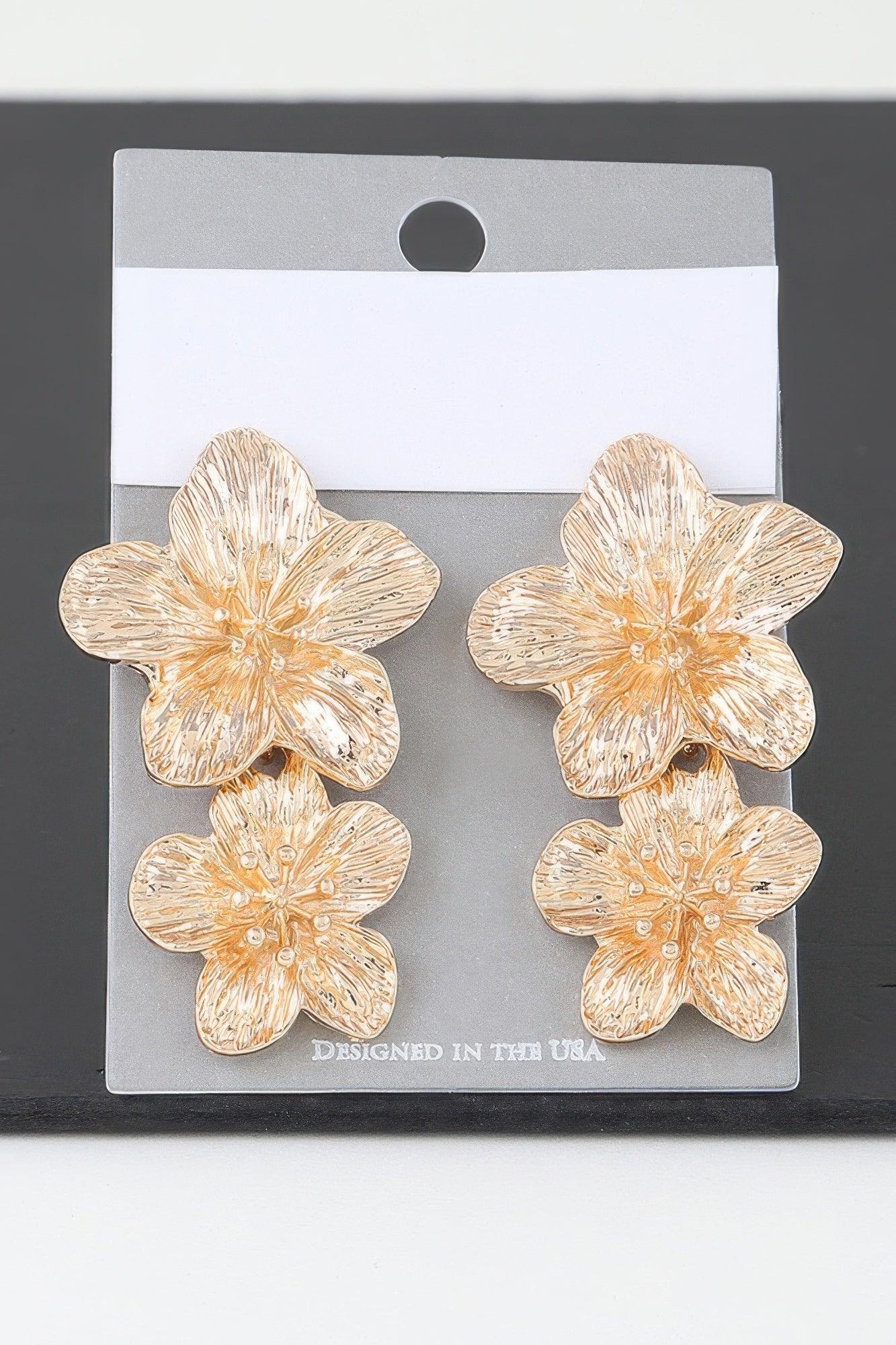 Delicate Blooming Flower Earrings - Clothes For Her Online Store