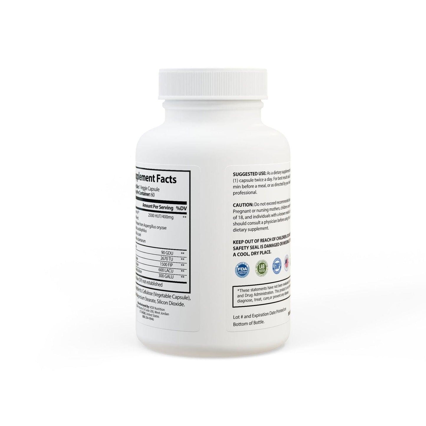 Digestive Enzyme Blend Supplement (60 Capsules) - Clothes For Her Online Store