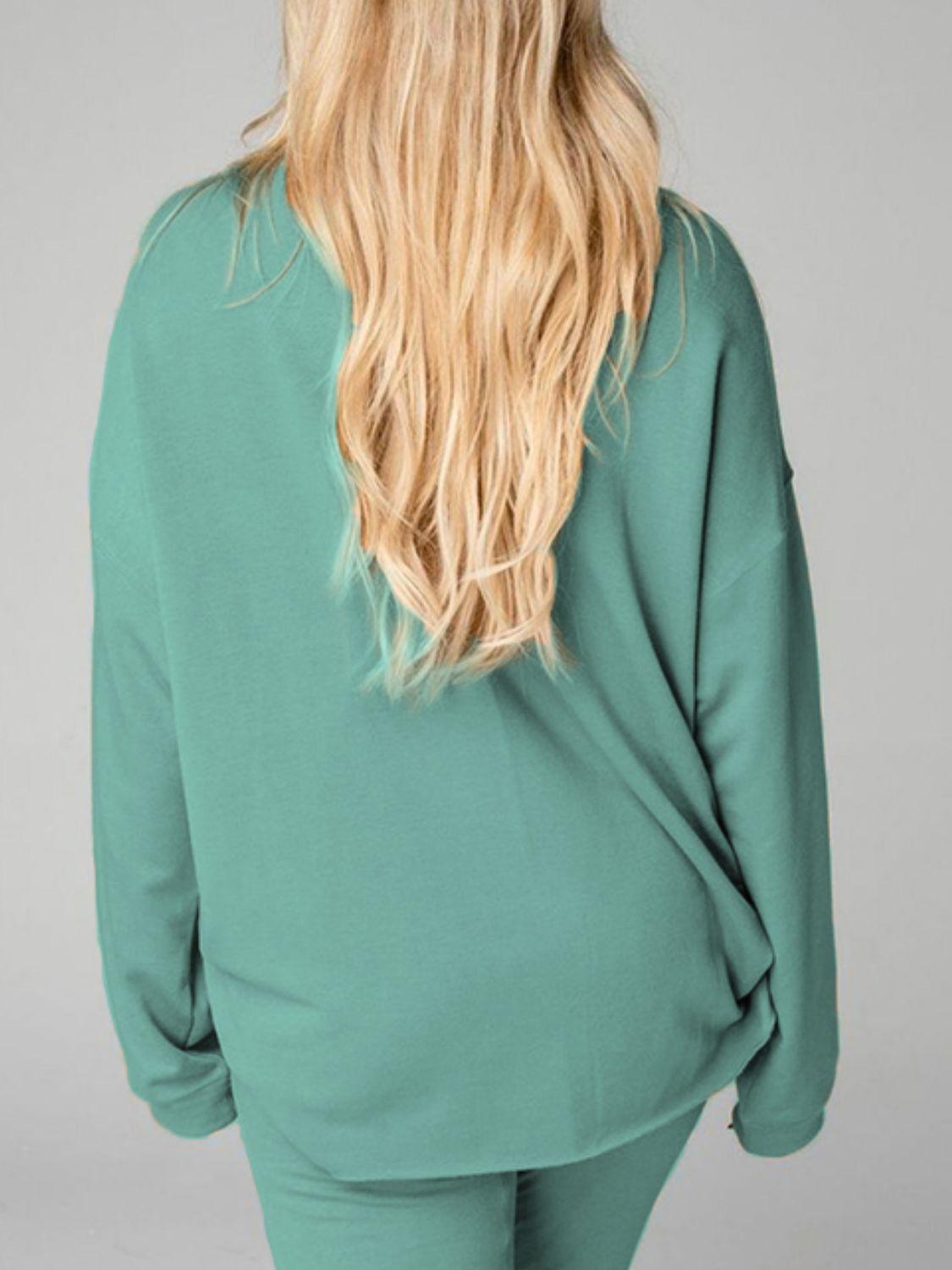 Distressed Sweatshirt and Joggers Set - Clothes For Her Online Store