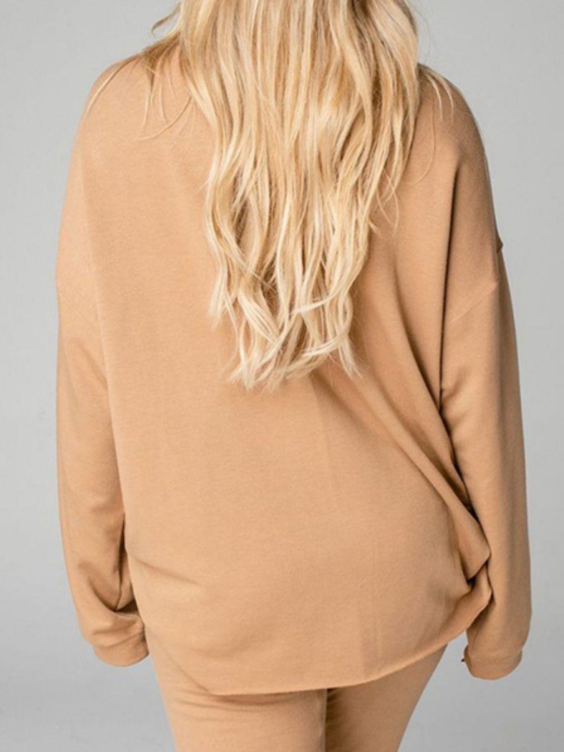 Distressed Sweatshirt and Joggers Set - Clothes For Her Online Store
