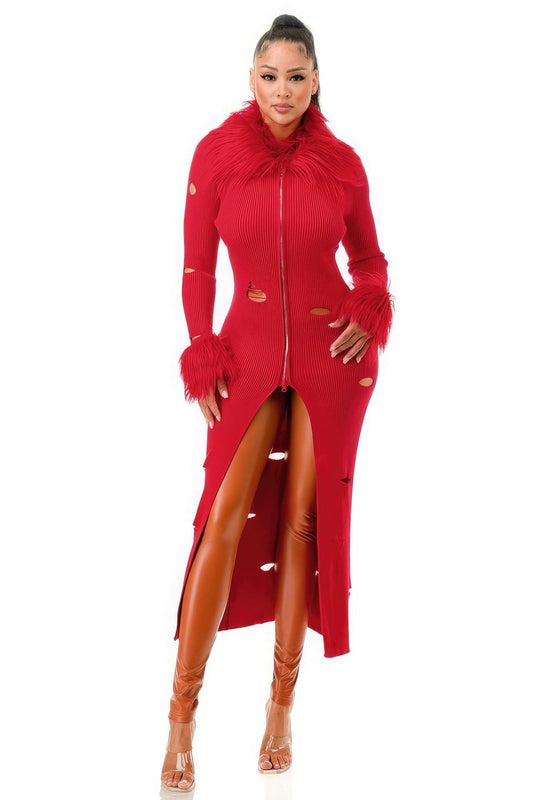 Diva Mode Cardigan Dress - Clothes For Her Online Store