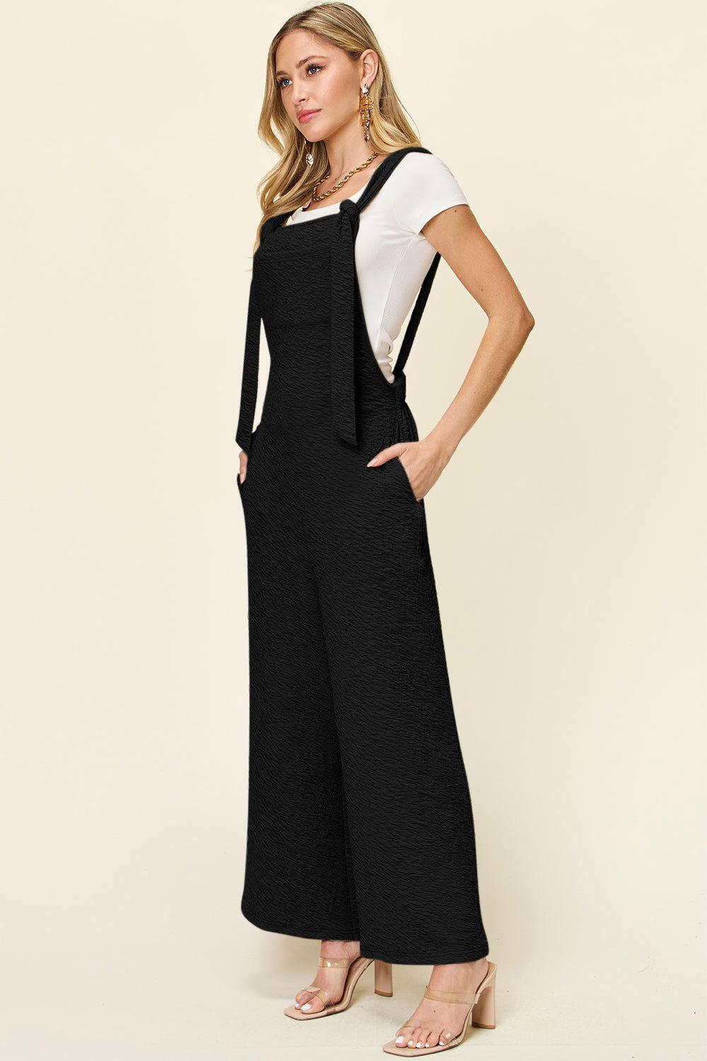 Double Take Full Size Sleeveless Wide Leg Jumpsuit - Clothes For Her Online Store