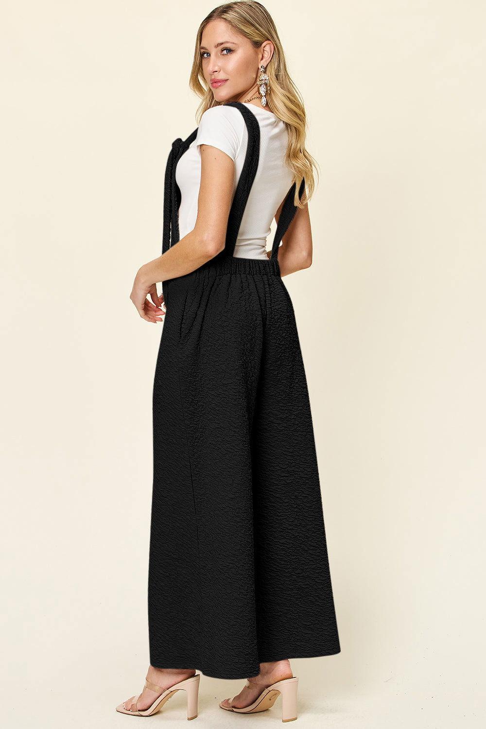 Double Take Full Size Sleeveless Wide Leg Jumpsuit - Clothes For Her Online Store