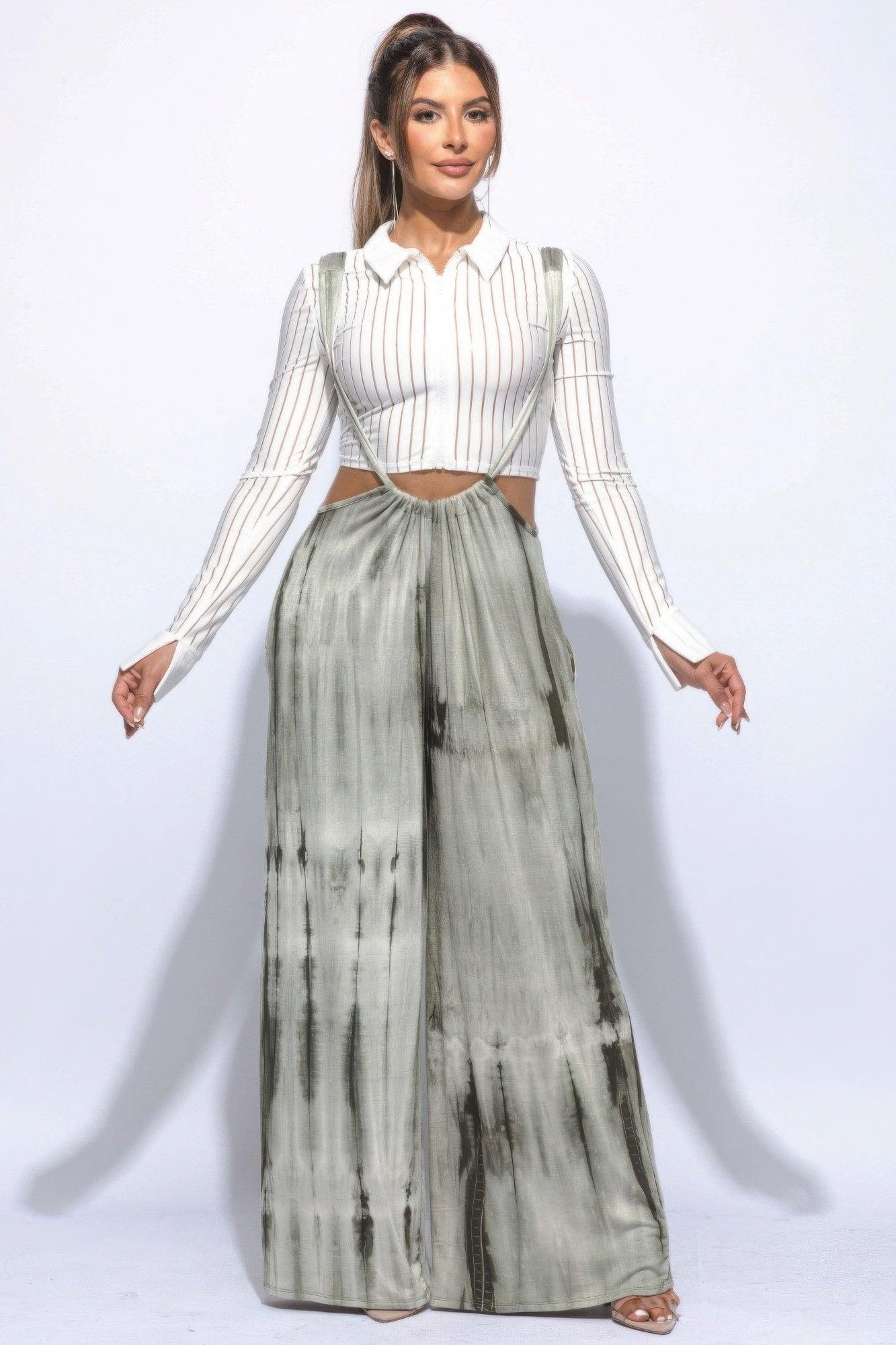 Drawstring Baggy Jumpsuit - Clothes For Her Online Store