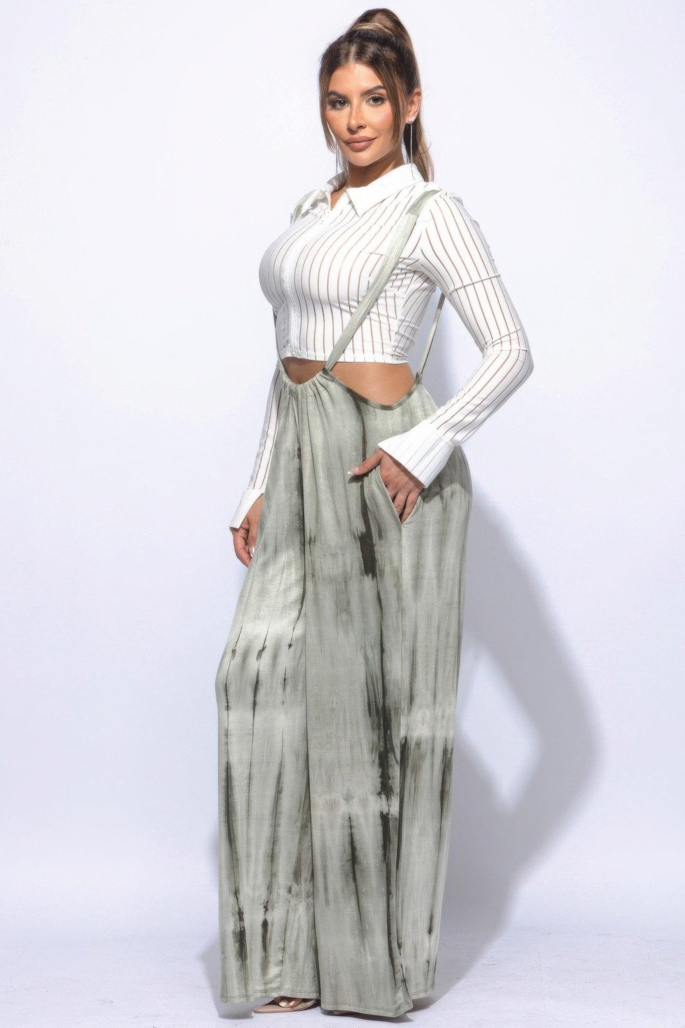 Drawstring Baggy Jumpsuit - Clothes For Her Online Store
