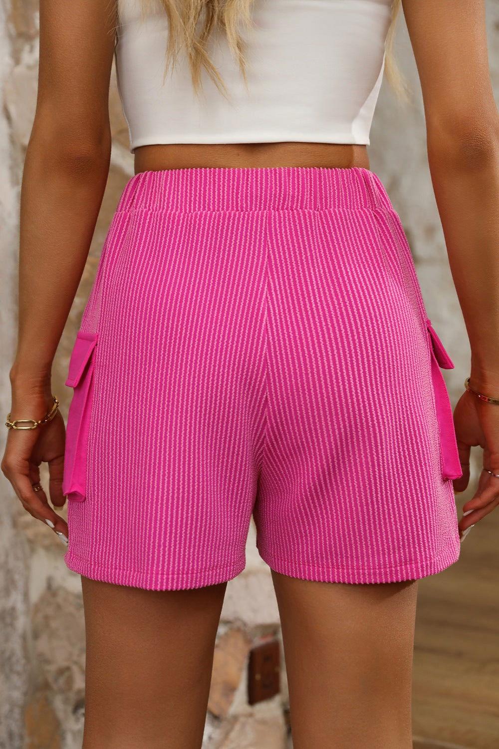 Drawstring High Waist Shorts - Clothes For Her Online Store