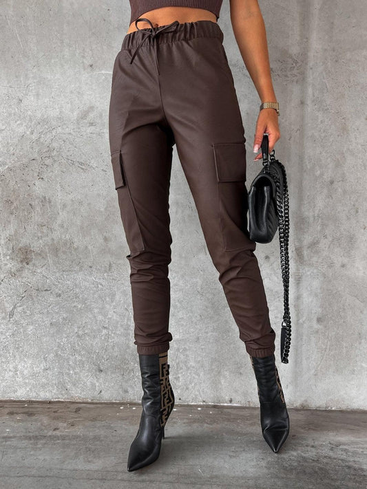 Drawstring Pants with Pockets - Clothes For Her Online Store