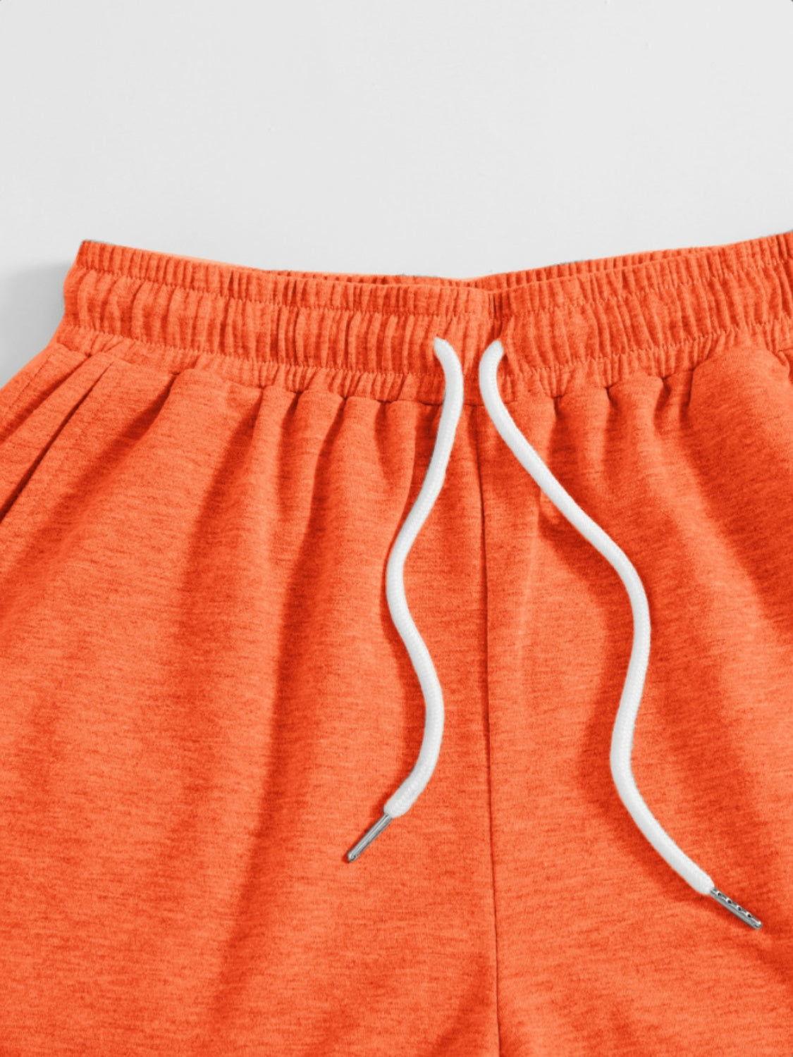 Drawstring Pocketed Elastic Waist Shorts - Clothes For Her Online Store