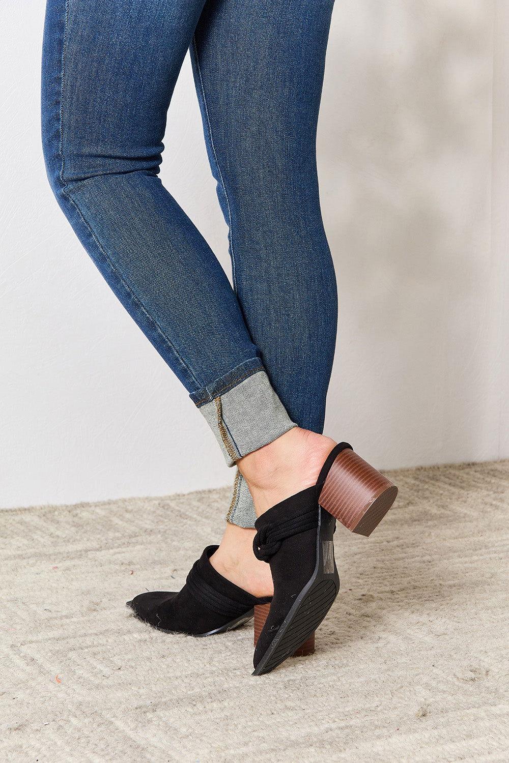 East Lion Corp Pointed-Toe Braided Trim Mules - Clothes For Her Online Store