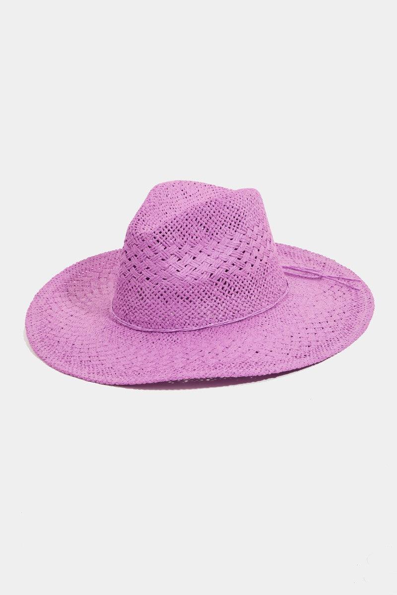 Fame Straw Braided Sun Hat - Clothes For Her Online Store