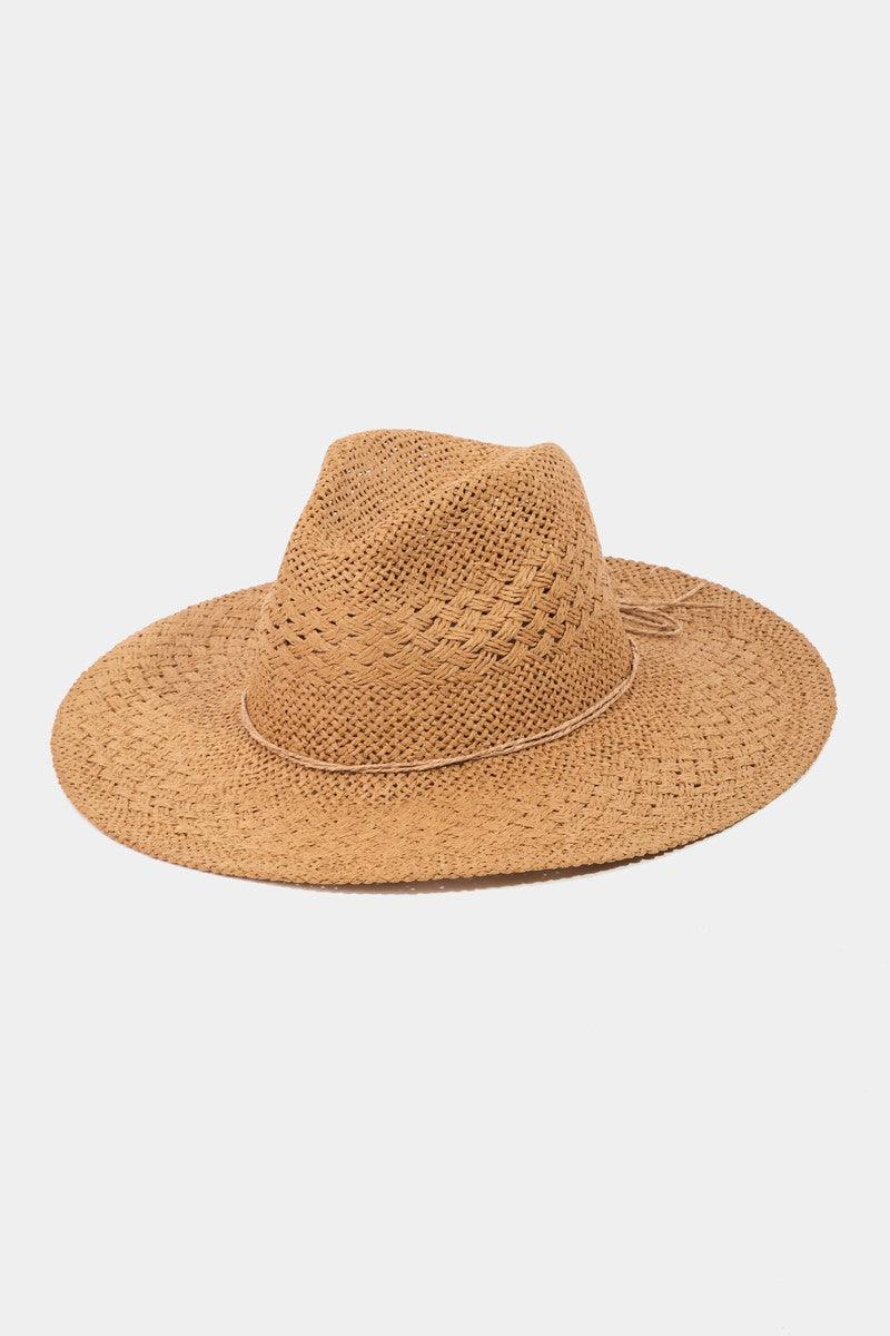 Fame Straw Braided Sun Hat - Clothes For Her Online Store