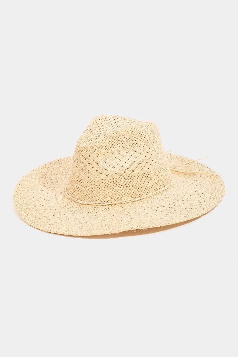 Fame Straw Braided Sun Hat - Clothes For Her Online Store