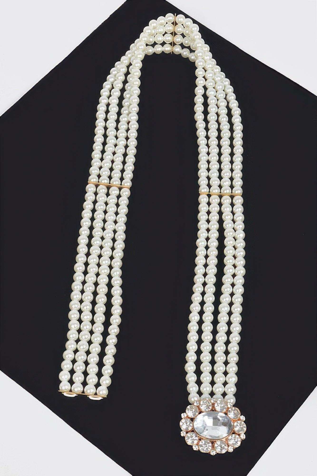Faux Pearl Stretch Belt - Clothes For Her Online Store