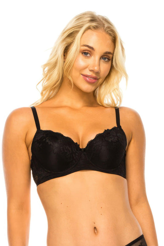 Floral Lace Bra - Clothes For Her Online Store