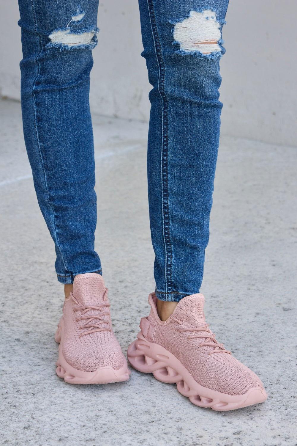 Forever Link Mesh Breathable Platform Athletic Shoes - Clothes For Her Online Store