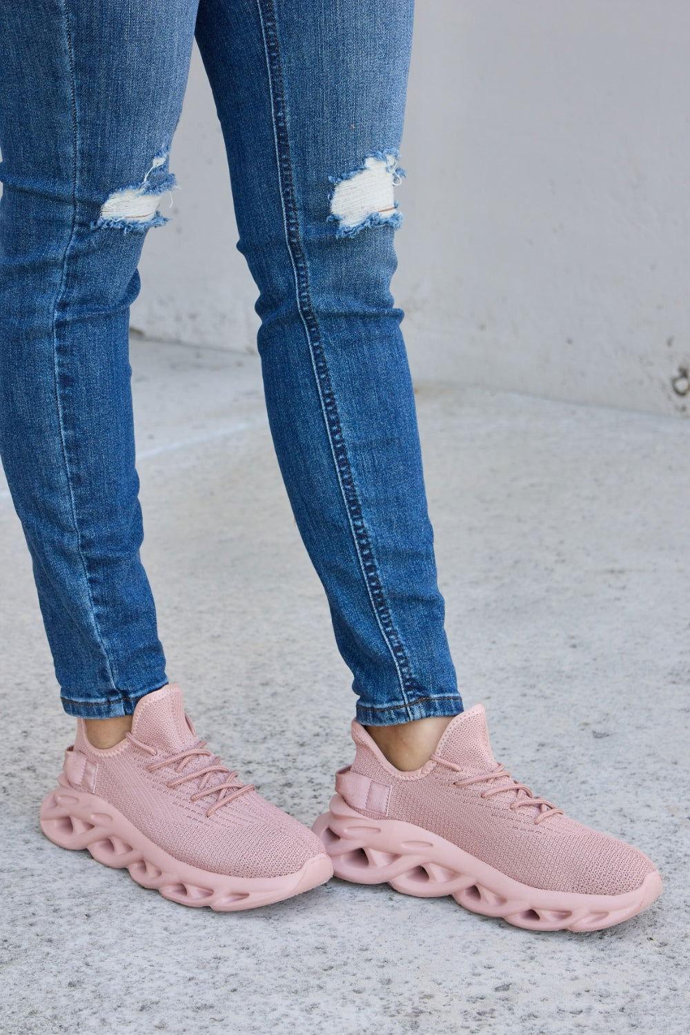 Forever Link Mesh Breathable Platform Athletic Shoes - Clothes For Her Online Store