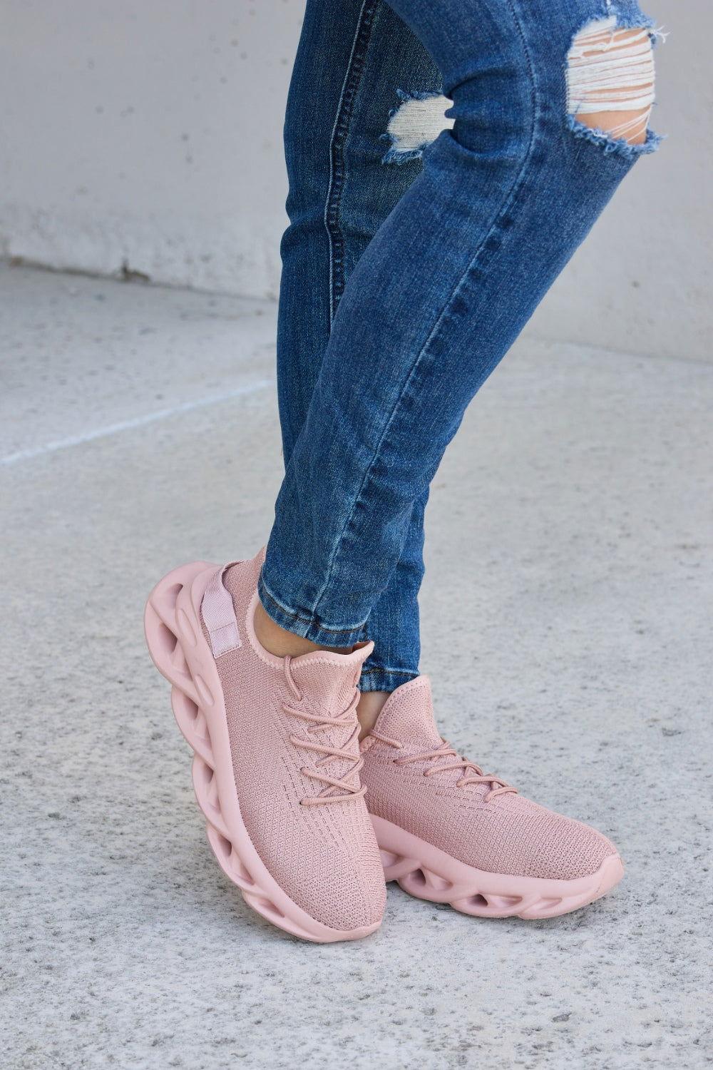 Forever Link Mesh Breathable Platform Athletic Shoes - Clothes For Her Online Store