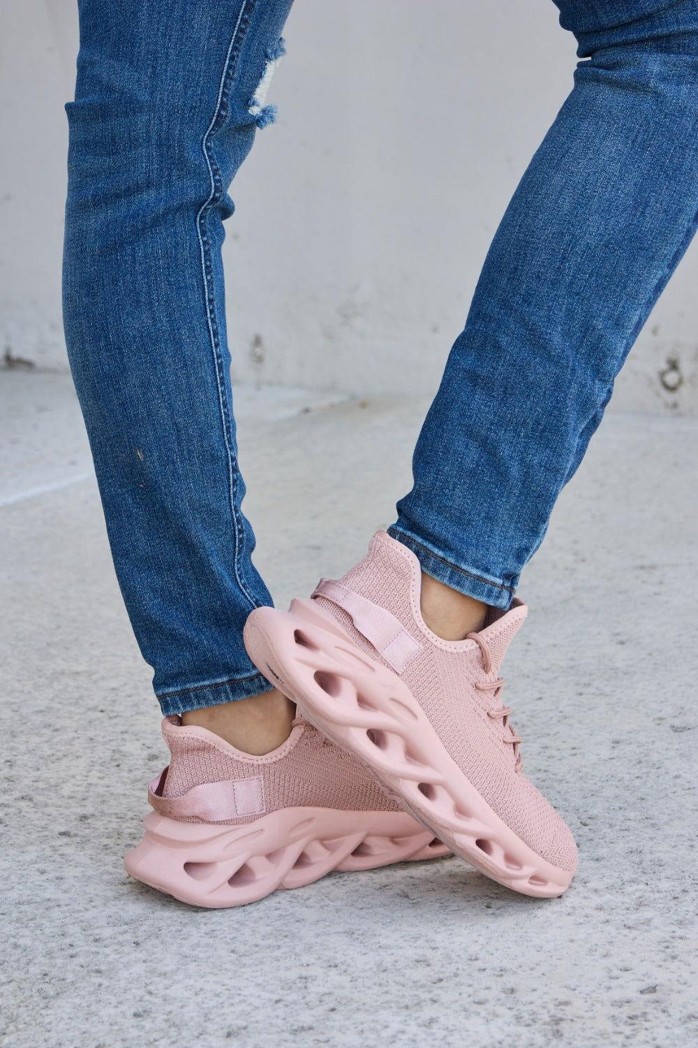 Forever Link Mesh Breathable Platform Athletic Shoes - Clothes For Her Online Store