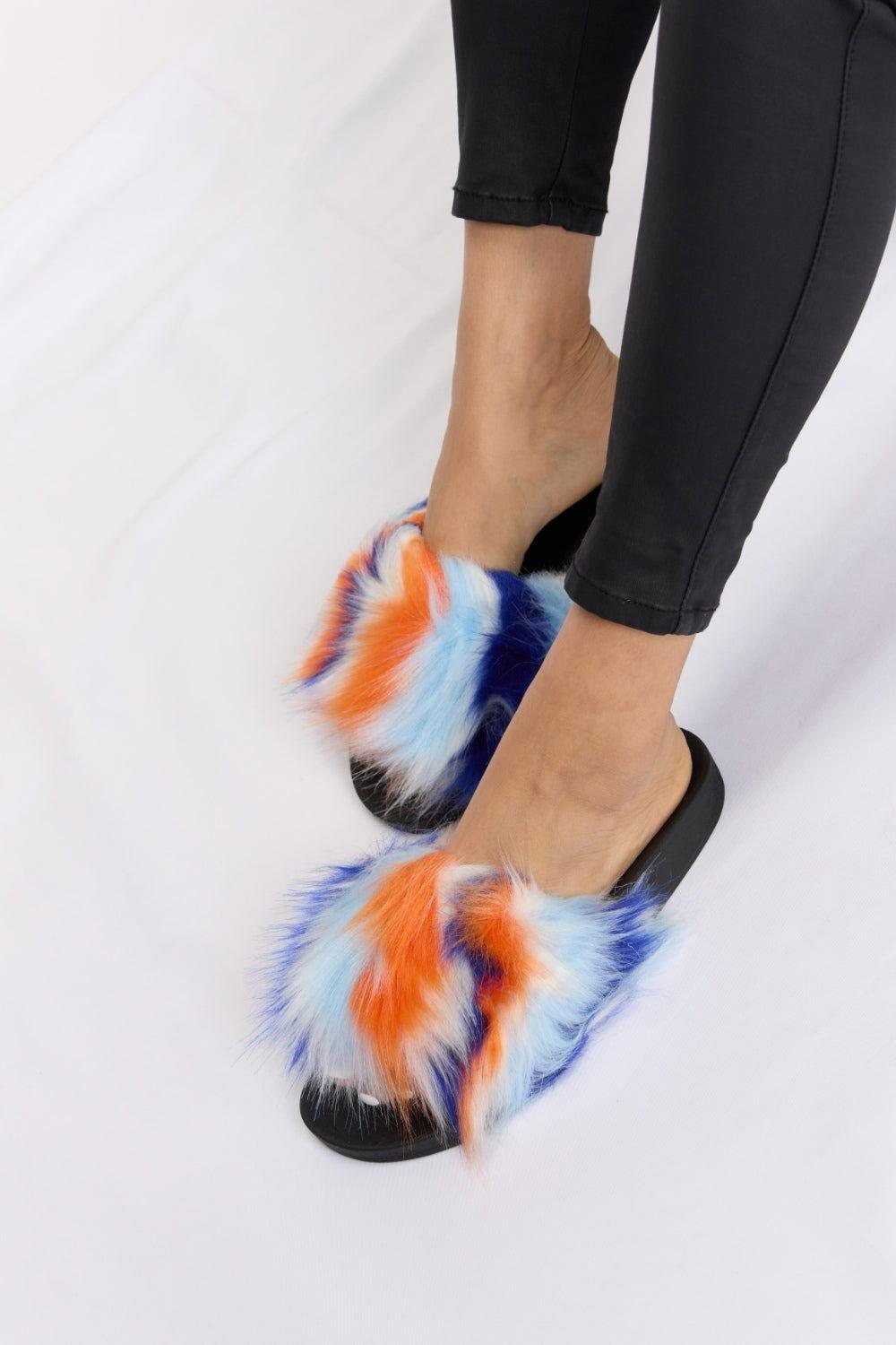 Forever Link Plush Open-Toe Sandals - Clothes For Her Online Store