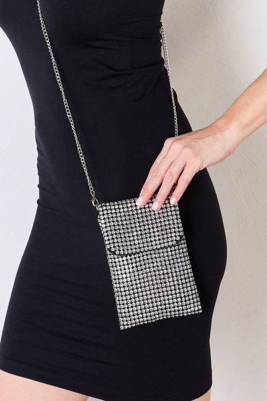 Forever Link Rhinestone Mini Crossbody Bag - Clothes For Her Online Store