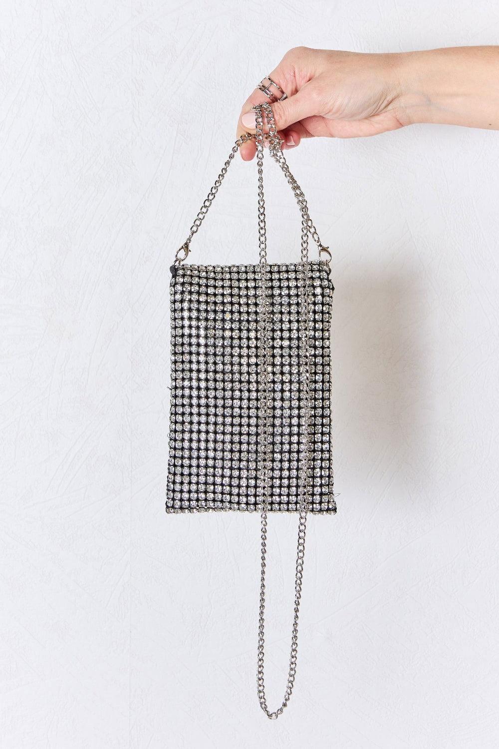 Forever Link Rhinestone Mini Crossbody Bag - Clothes For Her Online Store