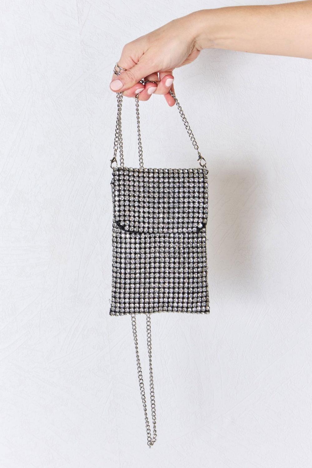 Forever Link Rhinestone Mini Crossbody Bag - Clothes For Her Online Store