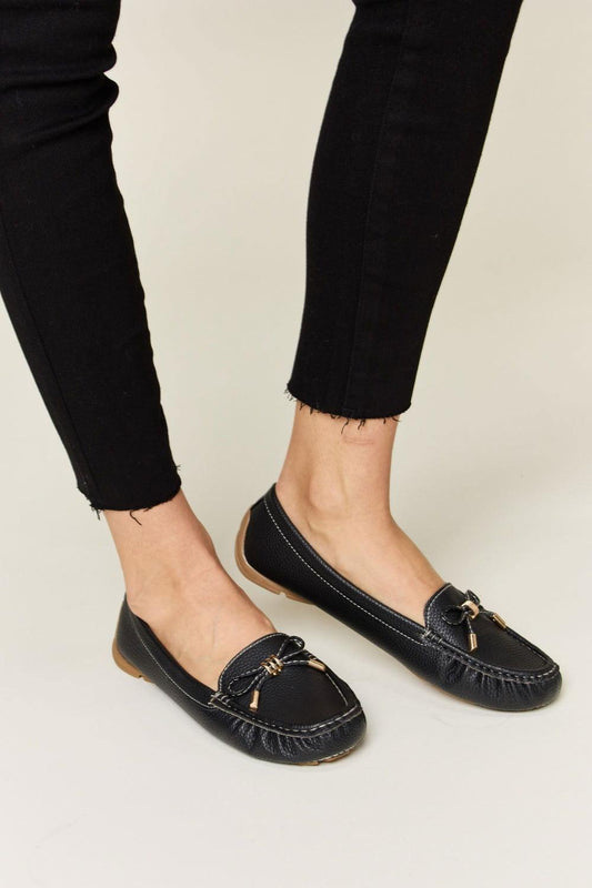 Forever Link Slip On Bow Flats Loafers - Clothes For Her Online Store