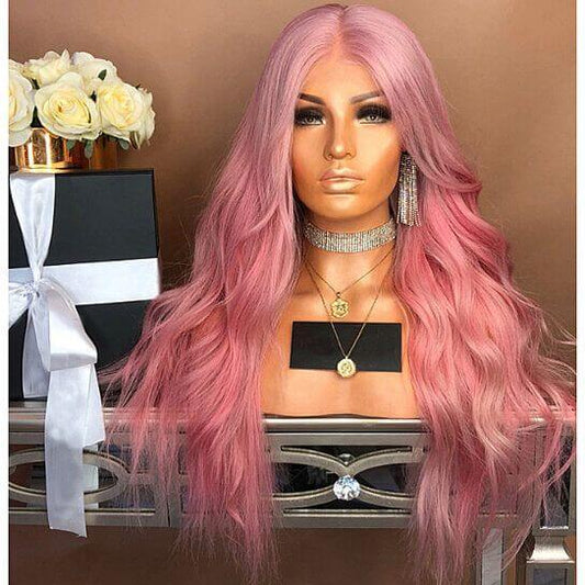 Front Wig Synthetic Realistic Wavy Glueless Hair Replacement Wigs - Clothes For Her Online Store
