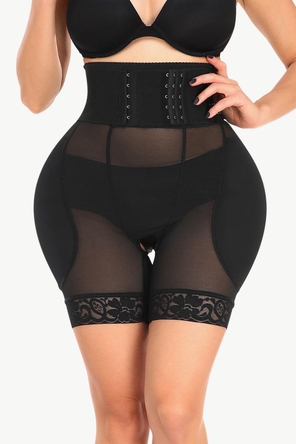 Full Size Breathable Lace Trim Shaping Shorts - Clothes For Her Online Store