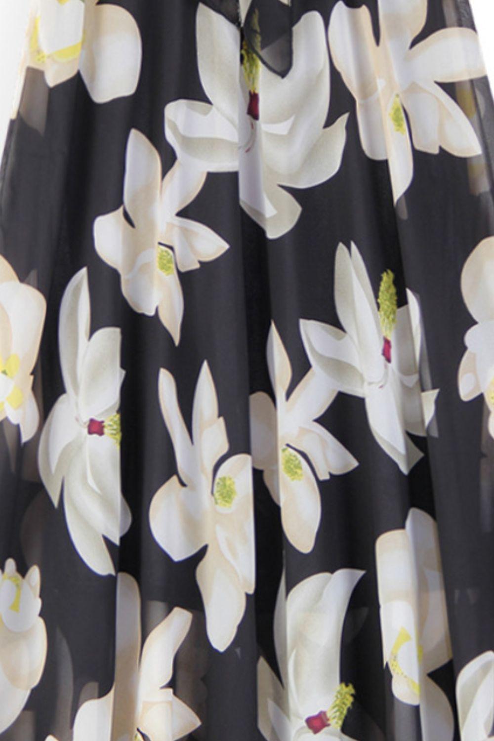 Full Size Floral Tie-Waist Skirt - Clothes For Her Online Store