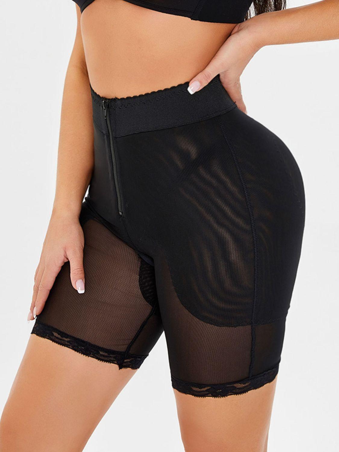 Full Size High-Waisted Lace Trim Shaping Shorts - Clothes For Her Online Store