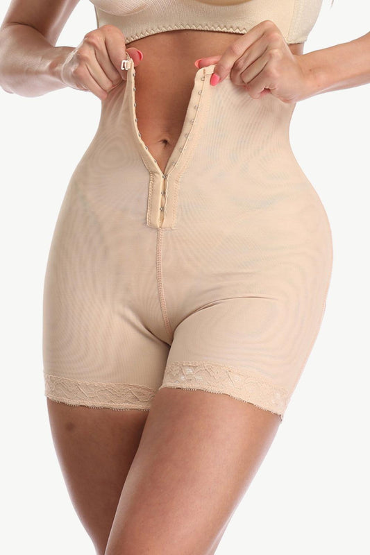 Full Size Hook-and-Eye Shaping Shorts - Clothes For Her Online Store