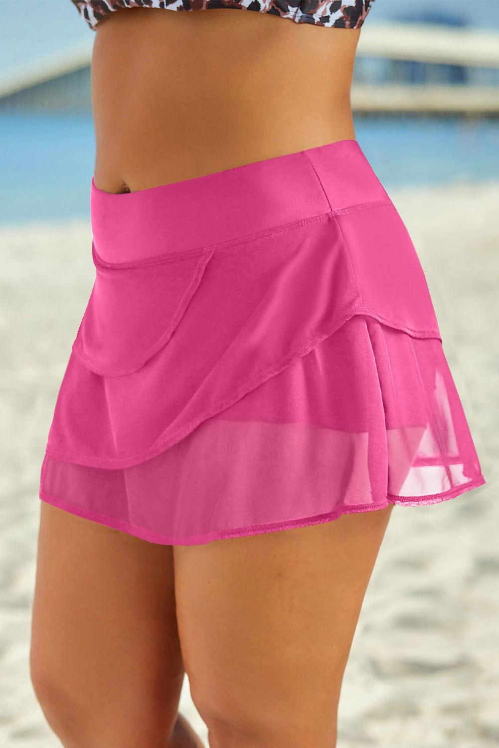 Full Size Layered Swim Skirt - Clothes For Her Online Store