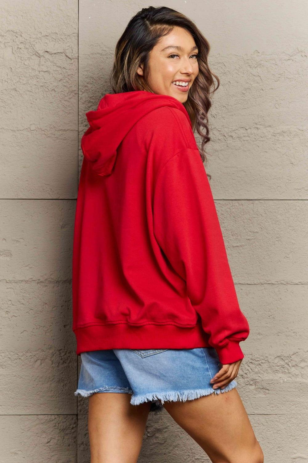 Full Size Zip Up Long Sleeve Hooded Jacket - Clothes For Her Online Store