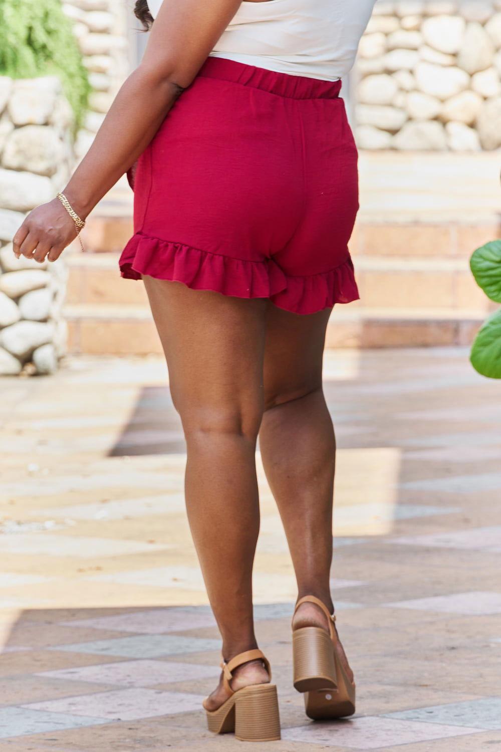 GeeGee Remember Me Plus Size Ruffled Hem Skort - Clothes For Her Online Store