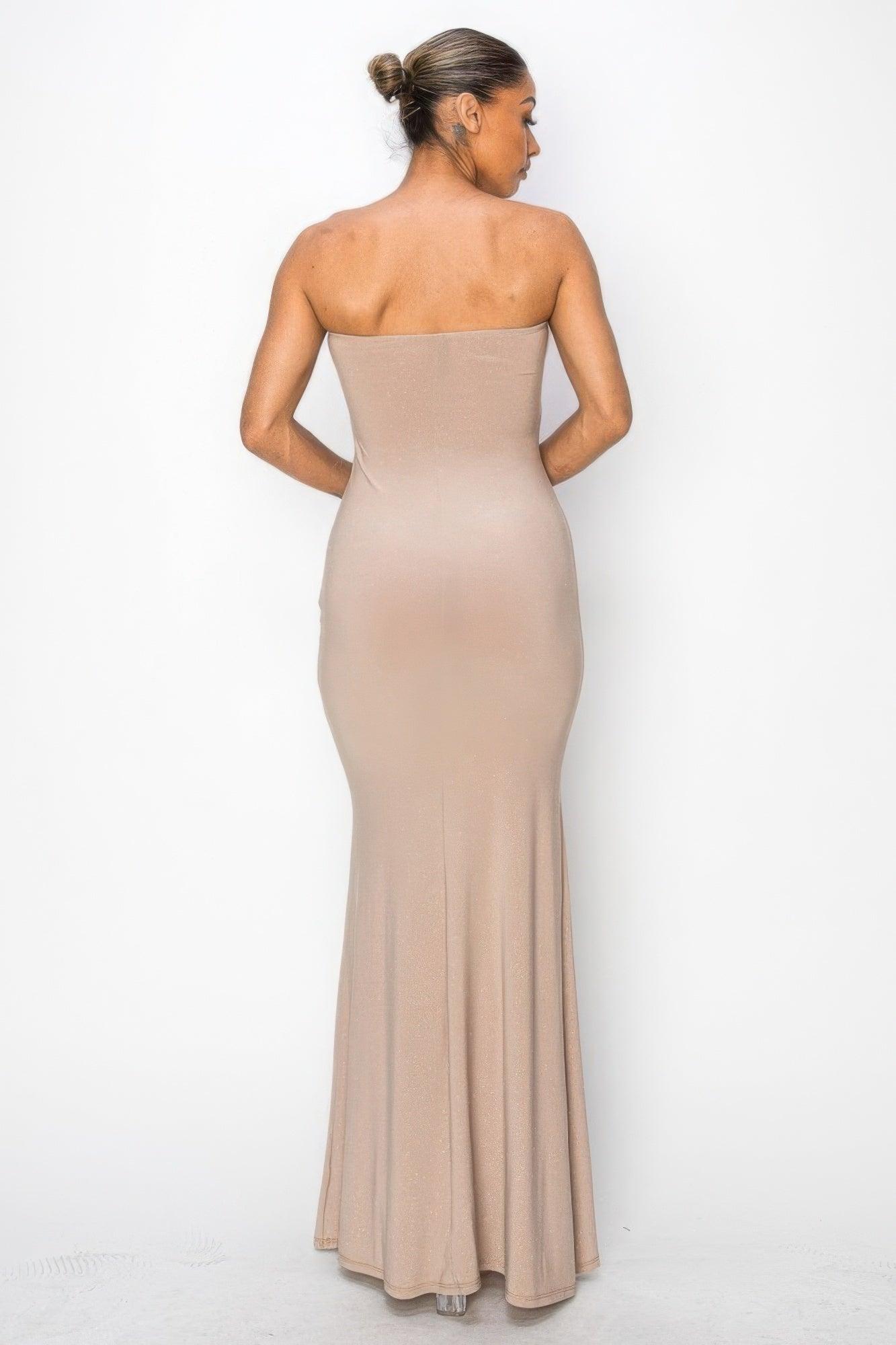 Glitter Ity Tube Maxi Dress - Clothes For Her Online Store