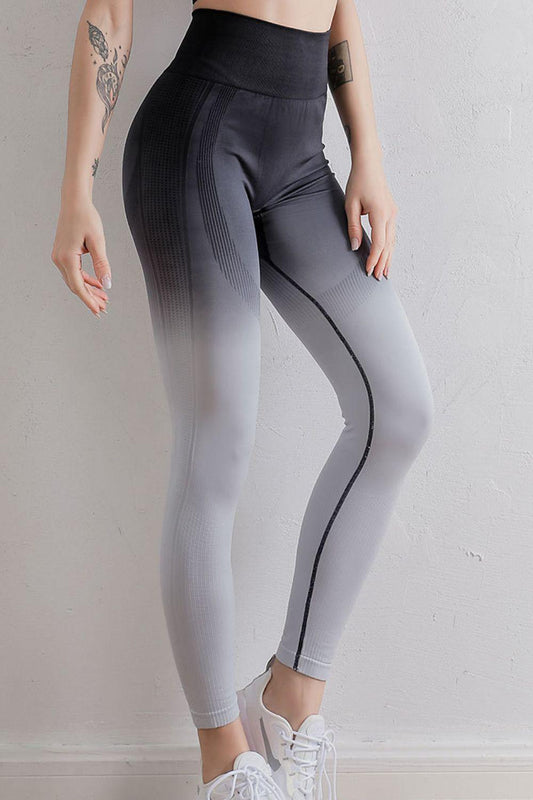 Gradient High Waist Sports Leggings - Clothes For Her Online Store