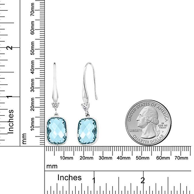 London Blue Topaz Emerald Cut Dangling Silver Plating Earrings ITALY DMaterial: Silver Plating Main Metal: Brass Stone Type: Blue Topaz Stone Quality: AAAAA Stone Cut: Emerald Cut Dangling Earrings Earring Dimensions: 4.00 * 2.50 cm Lead & Nickel Free Per