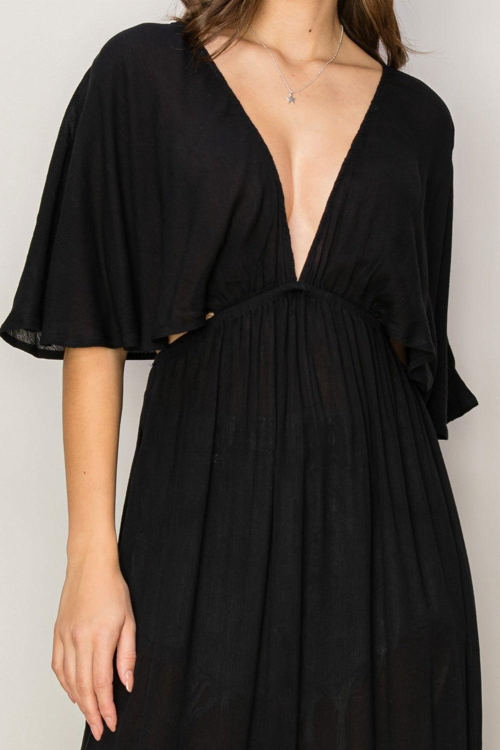 HYFVE Tie Back Maxi Split Cover Up Dress - Clothes For Her Online Store
