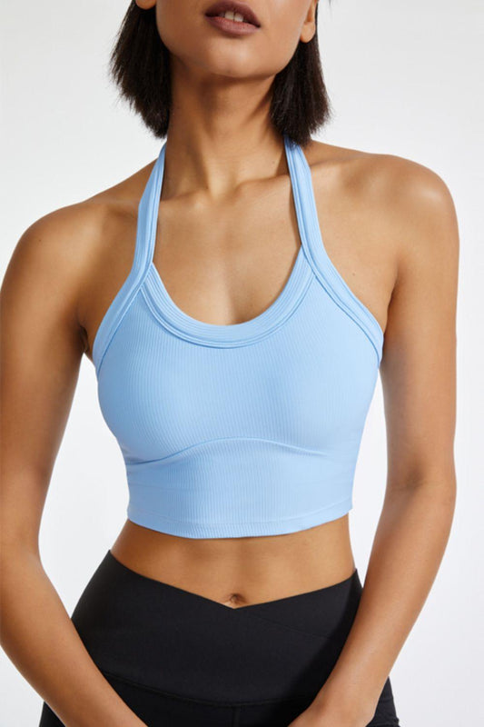 Halter Neck Active Cami - Clothes For Her Online Store