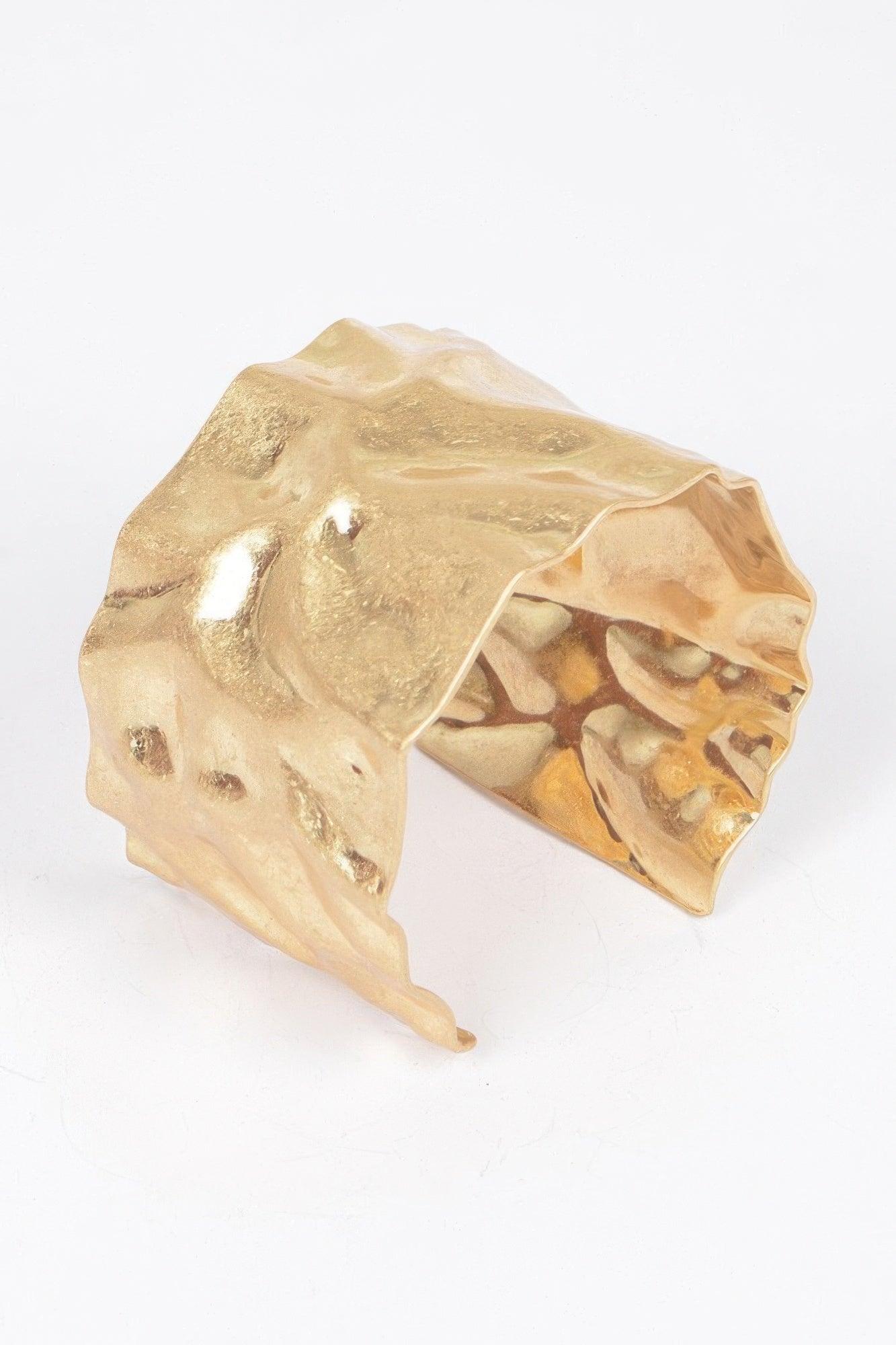 Hammered Metal Cuff - Clothes For Her Online Store