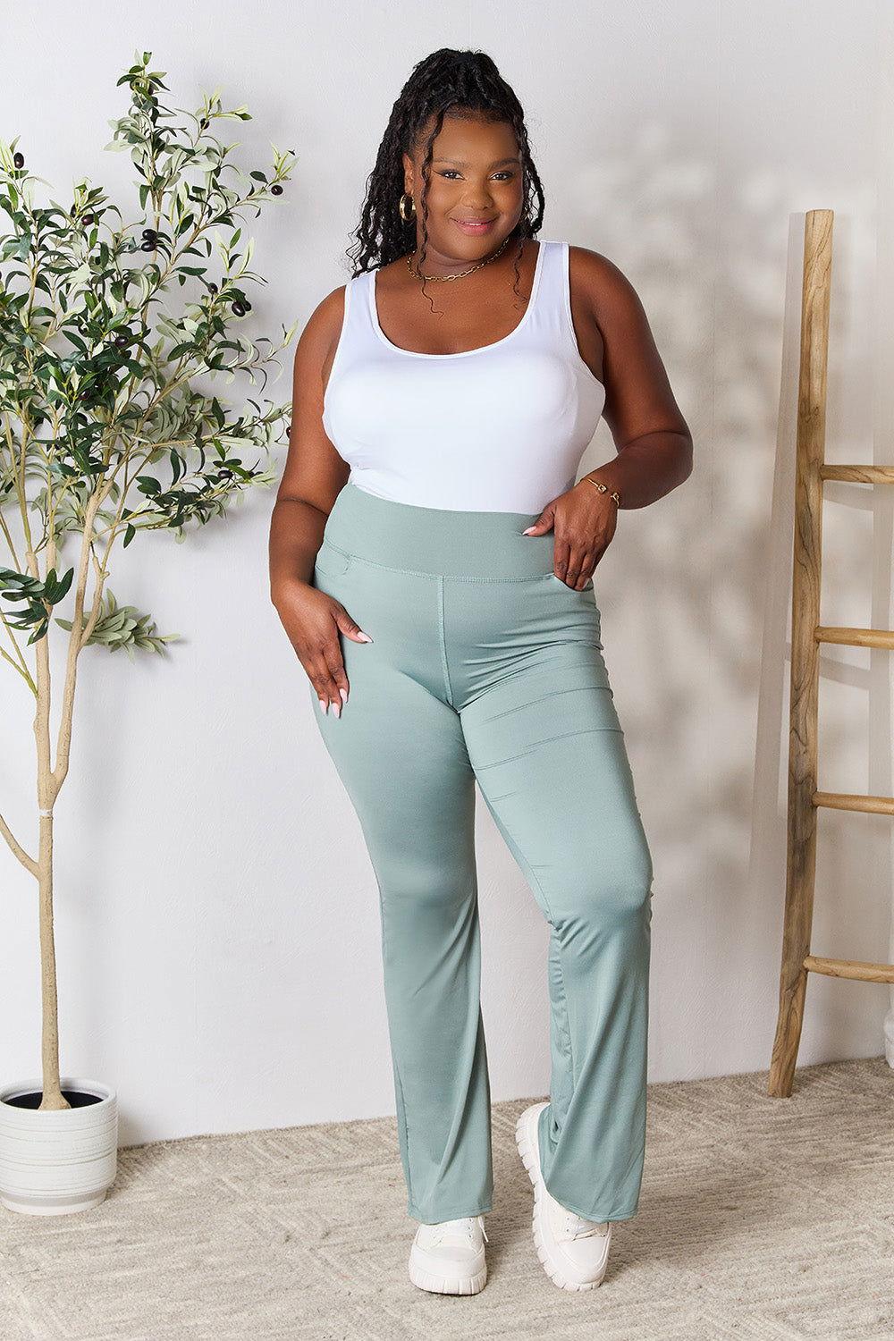 Heimish Full Size Wide Waistband Sports Pants - Clothes For Her Online Store