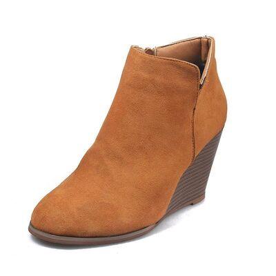 High Heel Ankle Boots with Side Zip - Clothes For Her Online Store