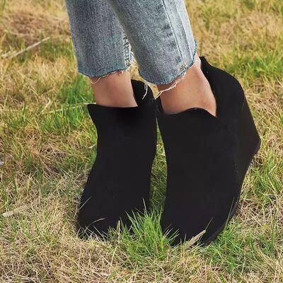 High Heel Ankle Boots with Side Zip - Clothes For Her Online Store