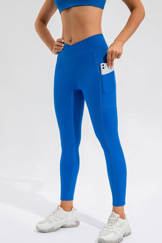 High Waist Active Leggings with Pockets - Clothes For Her Online Store