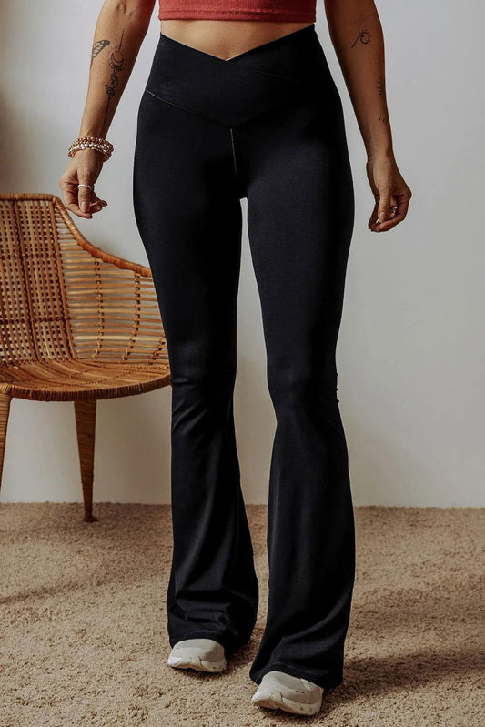 High Waist Bootcut Pants - Clothes For Her Online Store