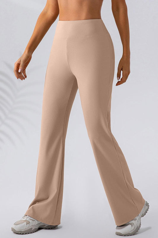 High Waist Straight Active Pants - Clothes For Her Online Store