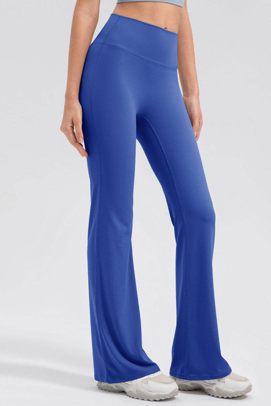 High Waist Straight Active Pants - Clothes For Her Online Store